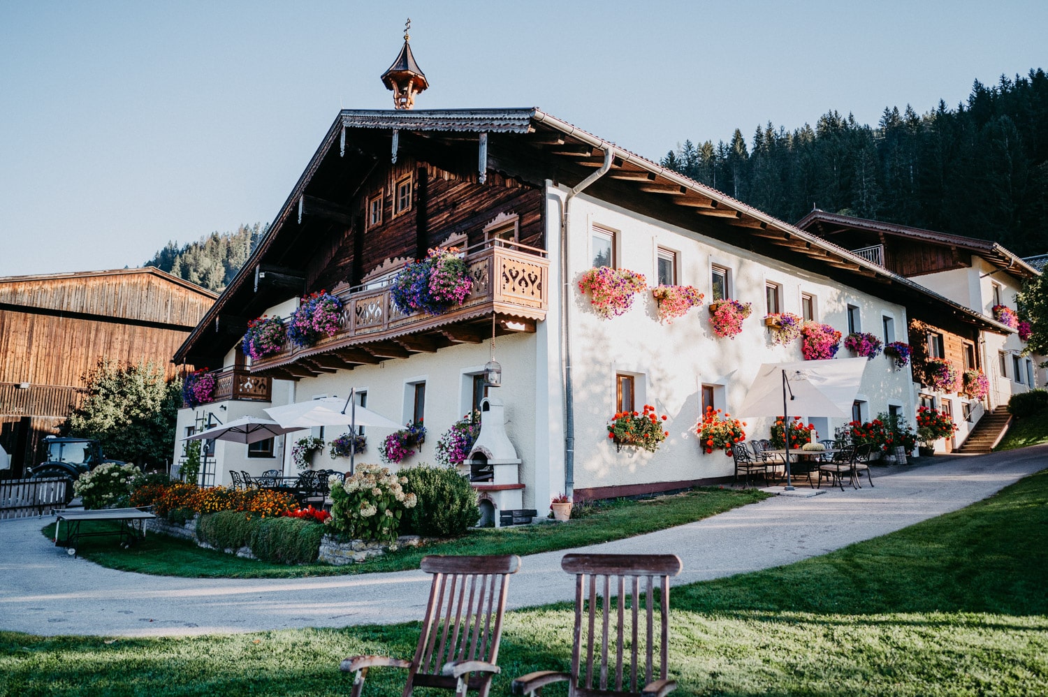Sommer Aussenansicht Bauernhofurlaub Sinnhubgut in Altenmarkt-Zauchensee | Österreich