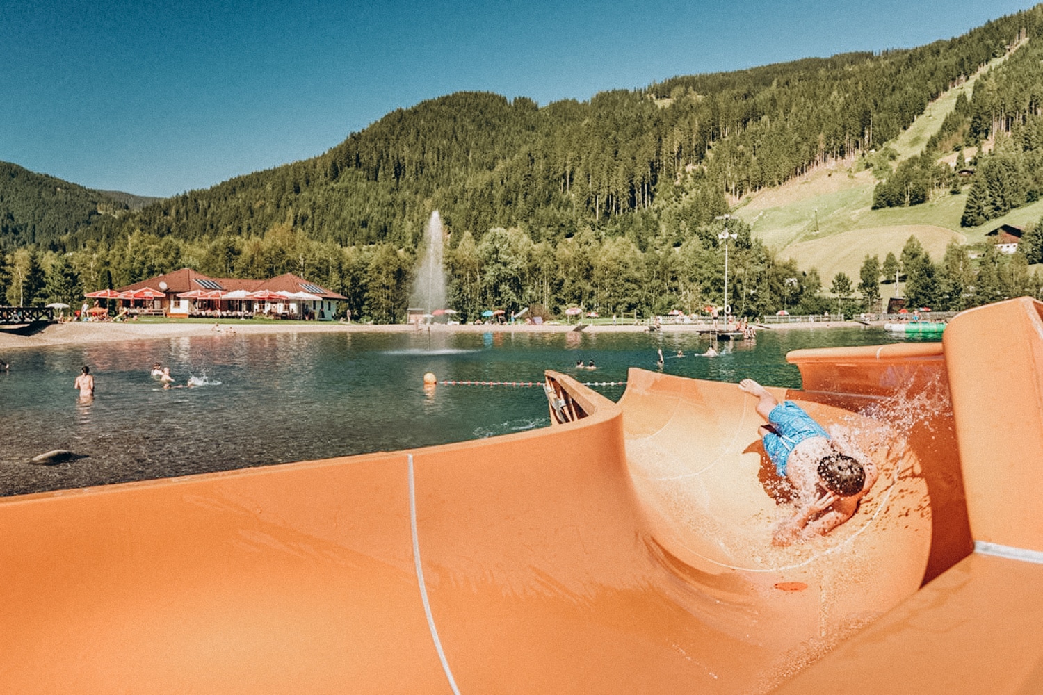 Baden am Badesee Eben - Sommerurlaub in Altenmarkt - Zauchensee | Bauernhofurlaub Sinnhubgut