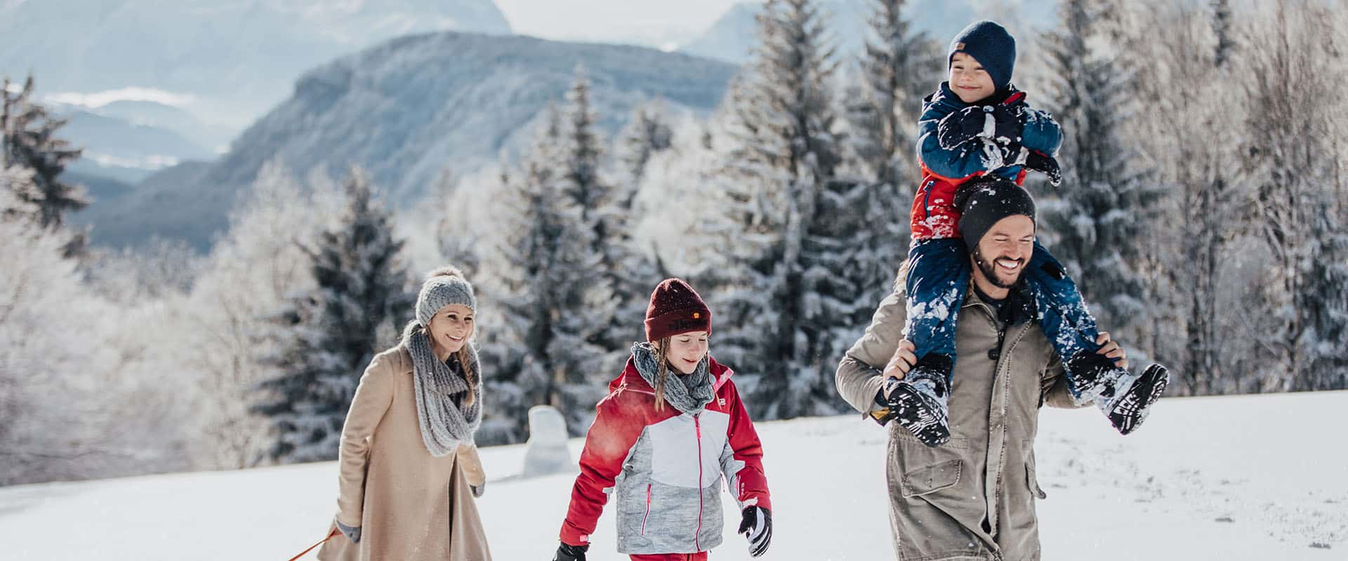 Rodeln in Altenmarkt-Zauchensee - Winterurlaub am Bauernhofurlaub Sinnhubgut