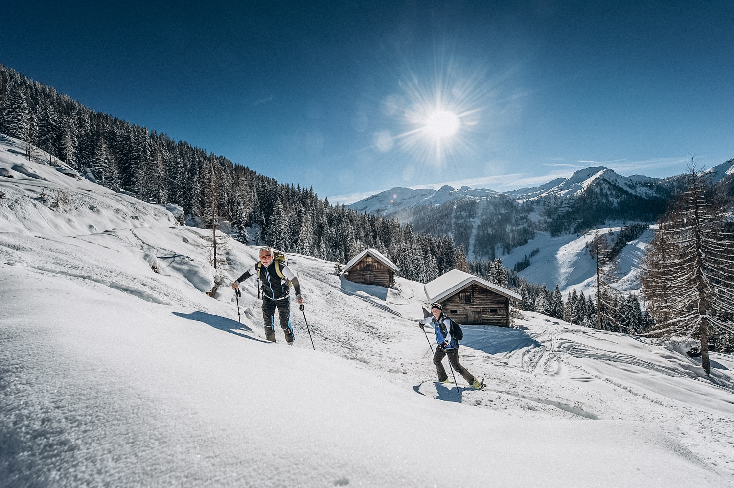 Skitouren gehen in Altenmarkt-Zauchensee - Winterurlaub am Bauernhofurlaub Sinnhubgut