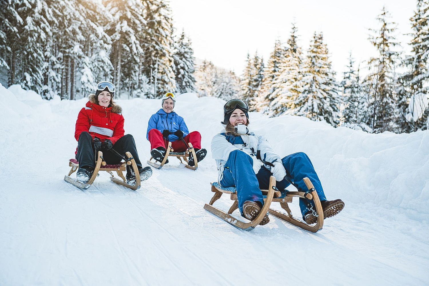 Rodeln in Altenmarkt-Zauchensee - Winterurlaub am Bauernhofurlaub Sinnhubgut